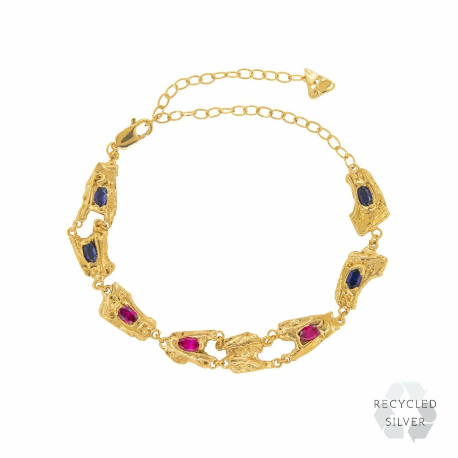 Bracelets Loveness Lee | Hrdaya Recycled Silver Bracelet 18Ct Gold Plated