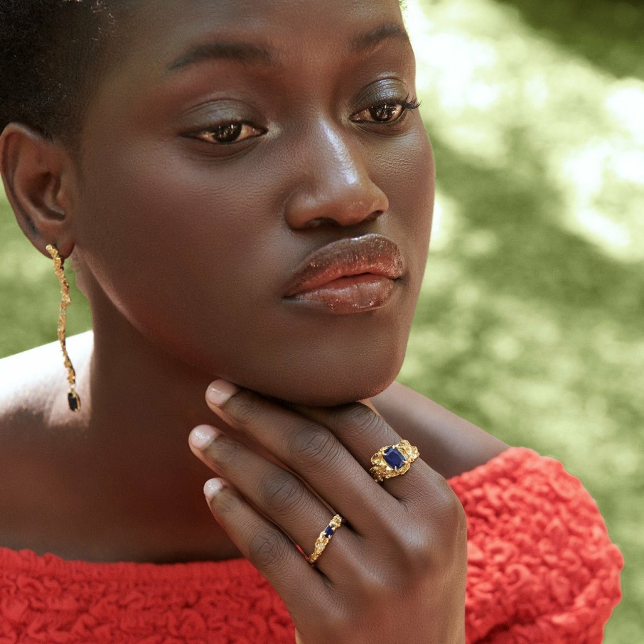 Rings Loveness Lee | Shimeji Sapphire Recycled Silver Ring