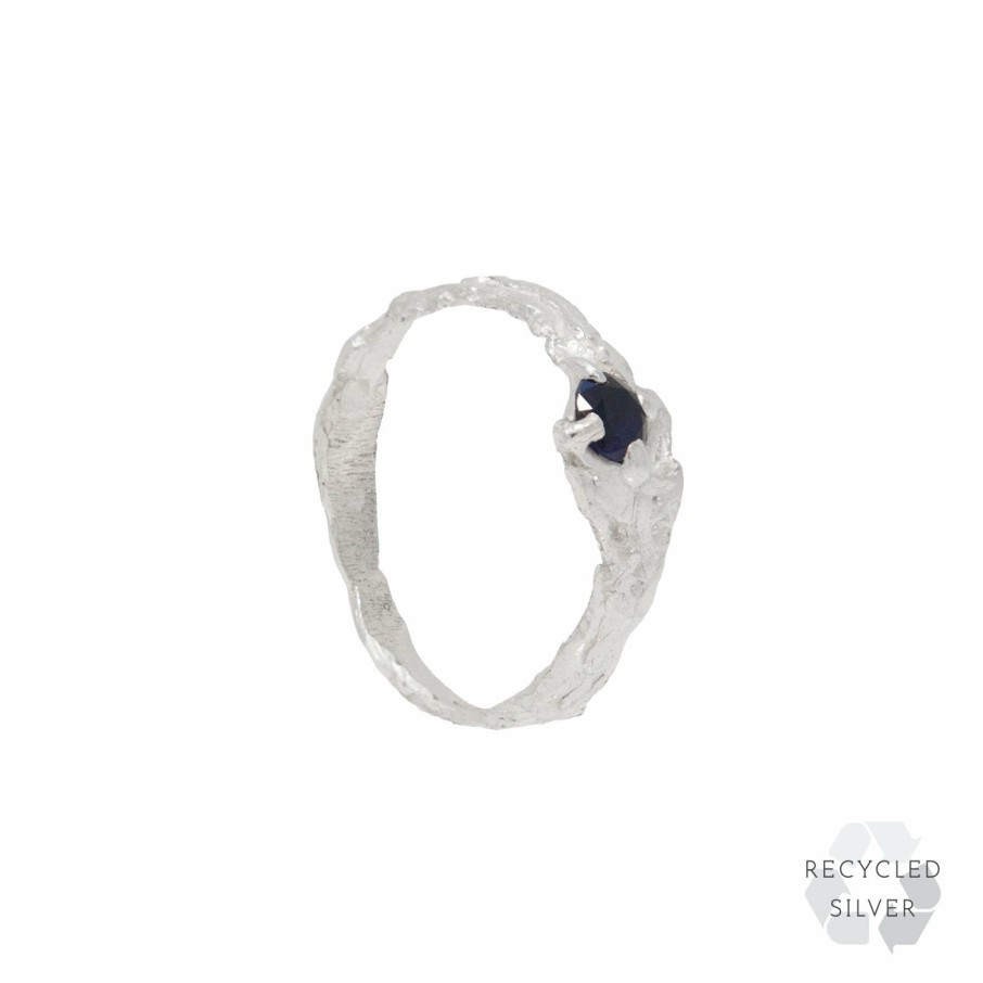 Rings Loveness Lee | Ati Sapphire Argenti Recycled Silver Ring