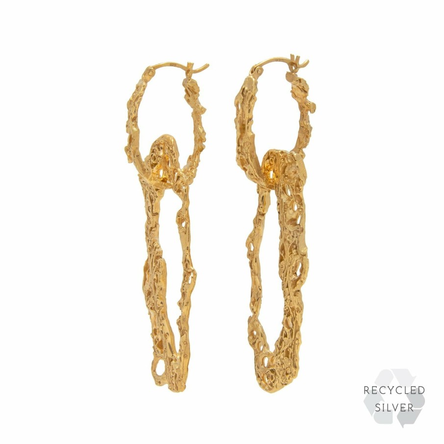 Earrings Loveness Lee | Espostoa Gold Recycled Silver Earrings