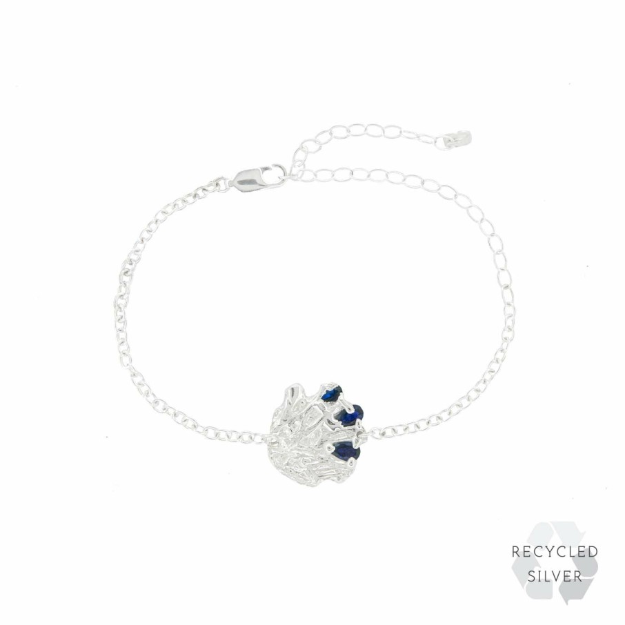 Bracelets Loveness Lee | Okan Sapphire Argenti Recycled Silver Bracelet