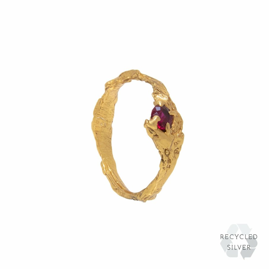 Rings Loveness Lee | Ati Ruby Recycled Silver Ring