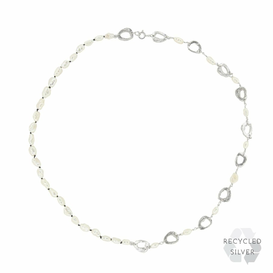 Necklaces Loveness Lee | Leucia Recycled Silver Necklace