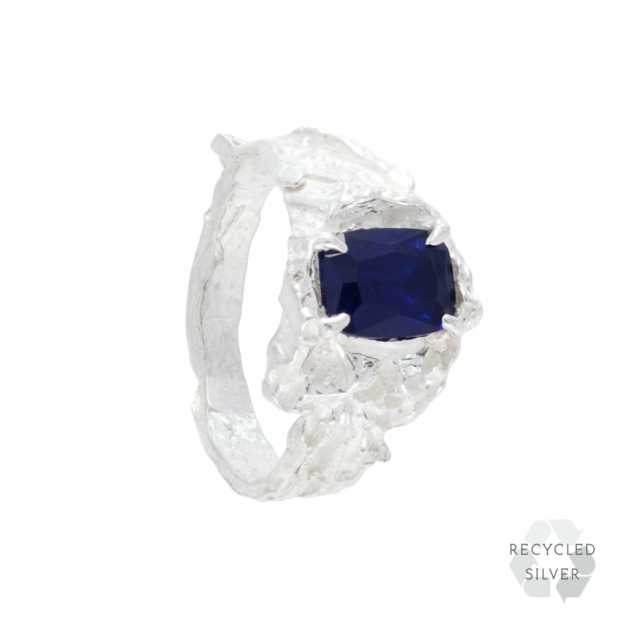 Rings Loveness Lee | Shimeji Sapphire Argenti Recycled Silver Ring